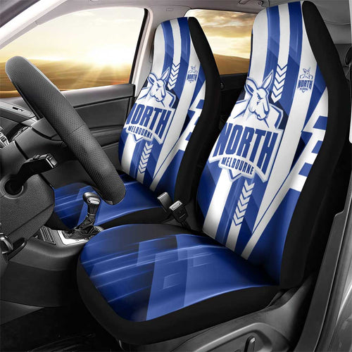 North Melbourne Kangaroos Car Seat Cover Modern Geometric Sports Graphic Style