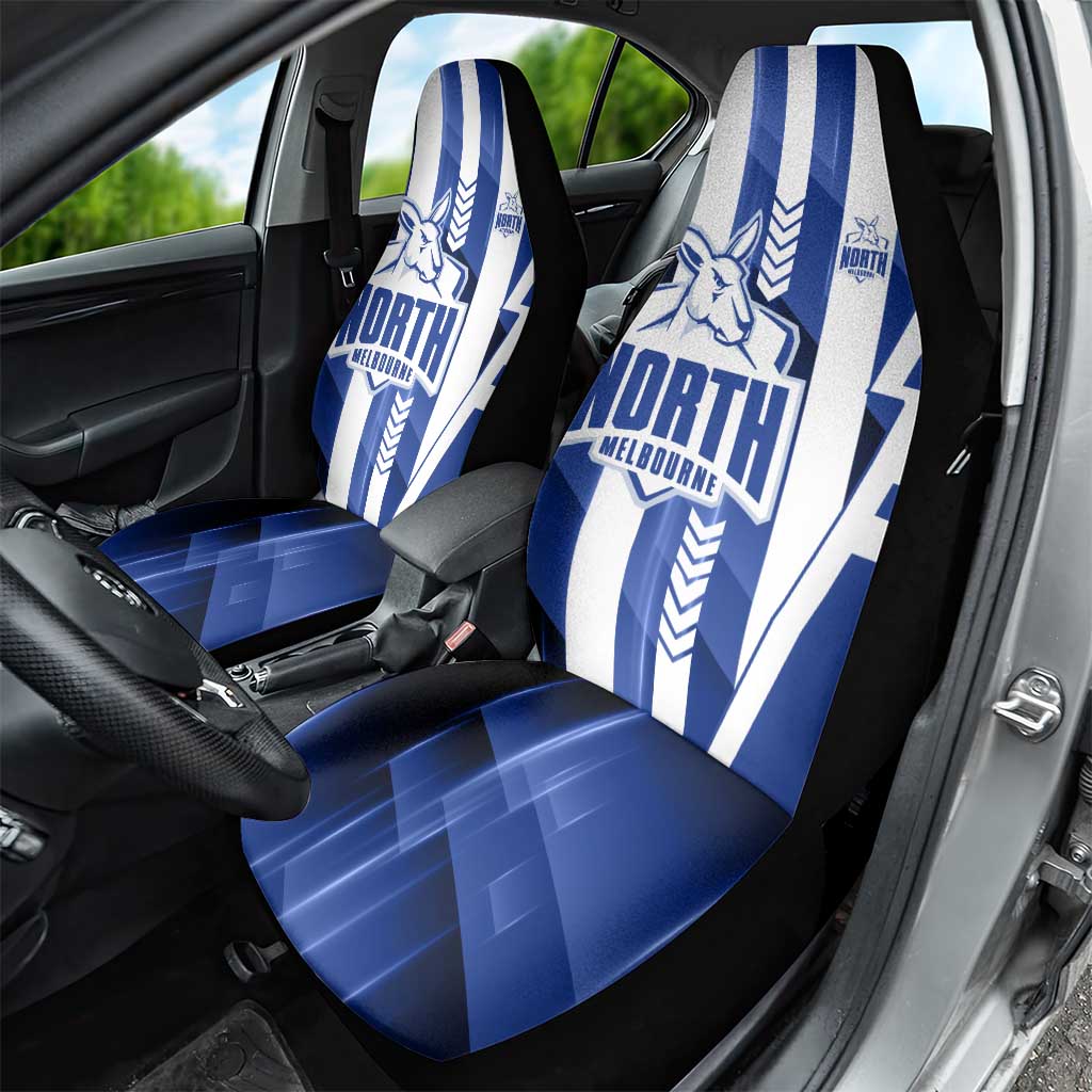 North Melbourne Kangaroos Car Seat Cover Modern Geometric Sports Graphic Style