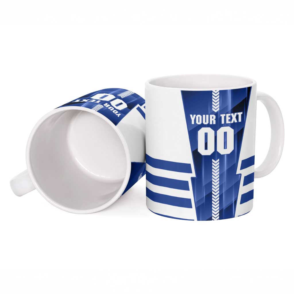 Personalized North Melbourne Kangaroos Ceramic Mug Modern Geometric Sports Graphic Style
