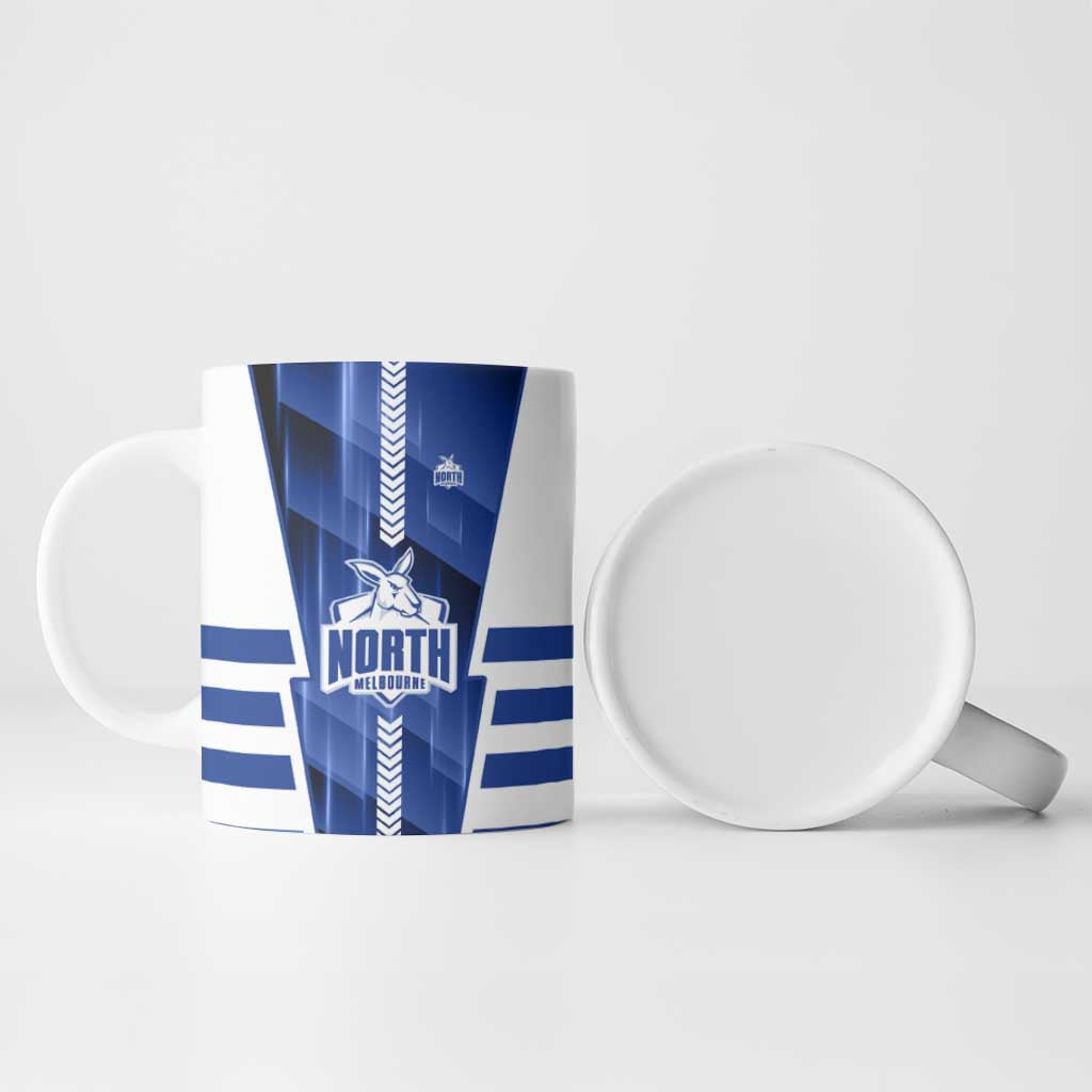 Personalized North Melbourne Kangaroos Ceramic Mug Modern Geometric Sports Graphic Style
