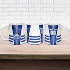 Personalized North Melbourne Kangaroos Ceramic Mug Modern Geometric Sports Graphic Style