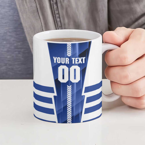 Personalized North Melbourne Kangaroos Ceramic Mug Modern Geometric Sports Graphic Style