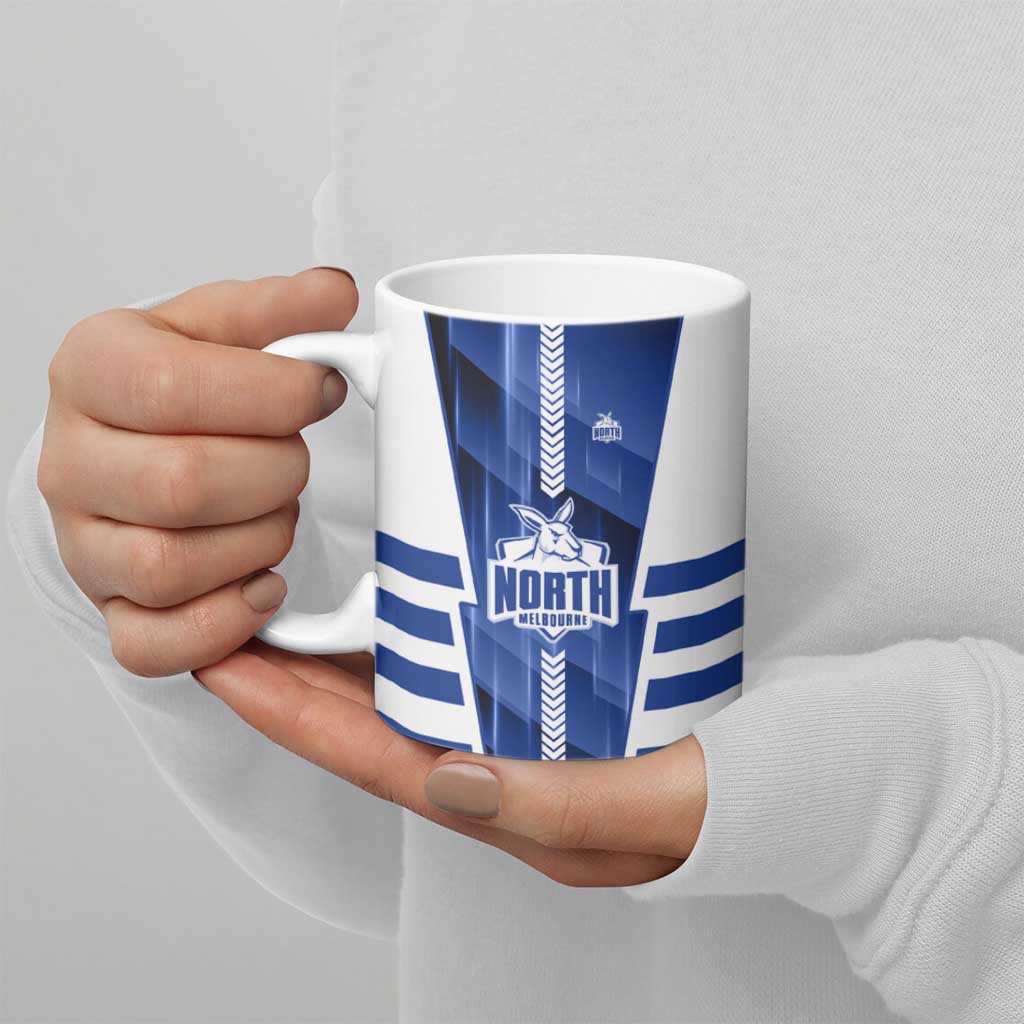 Personalized North Melbourne Kangaroos Ceramic Mug Modern Geometric Sports Graphic Style