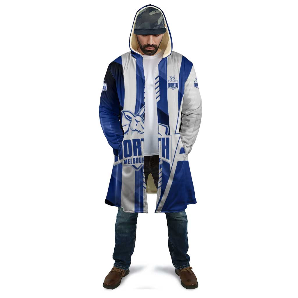 Personalized North Melbourne Kangaroos Cloak Modern Geometric Sports Graphic Style
