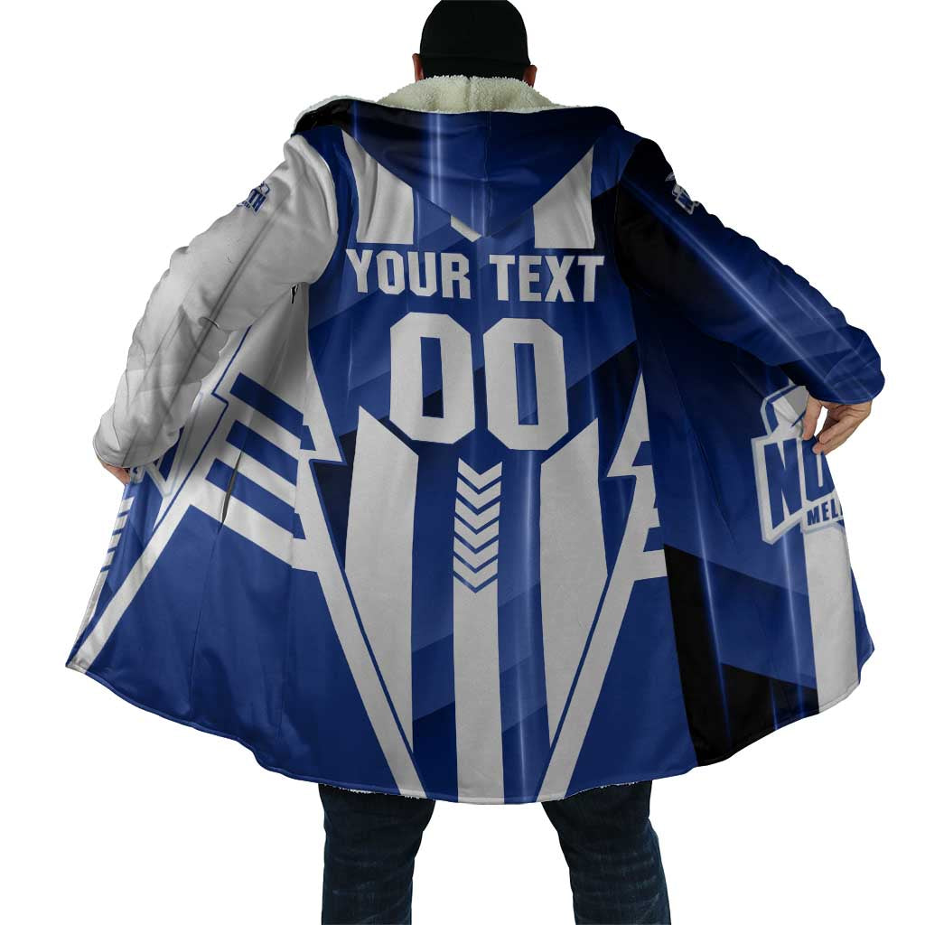 Personalized North Melbourne Kangaroos Cloak Modern Geometric Sports Graphic Style