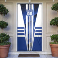 Personalized North Melbourne Kangaroos Door Cover Modern Geometric Sports Graphic Style