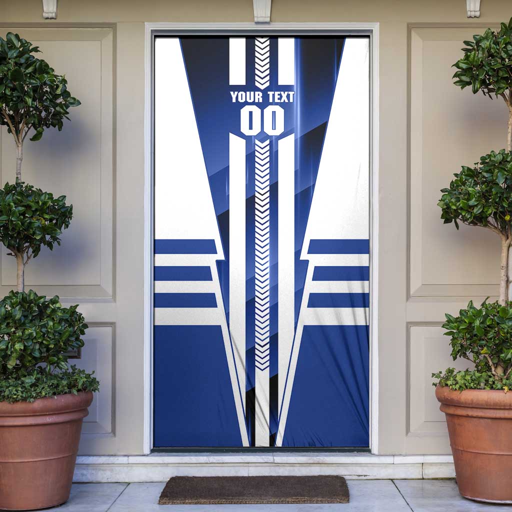 Personalized North Melbourne Kangaroos Door Cover Modern Geometric Sports Graphic Style