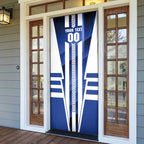 Personalized North Melbourne Kangaroos Door Cover Modern Geometric Sports Graphic Style