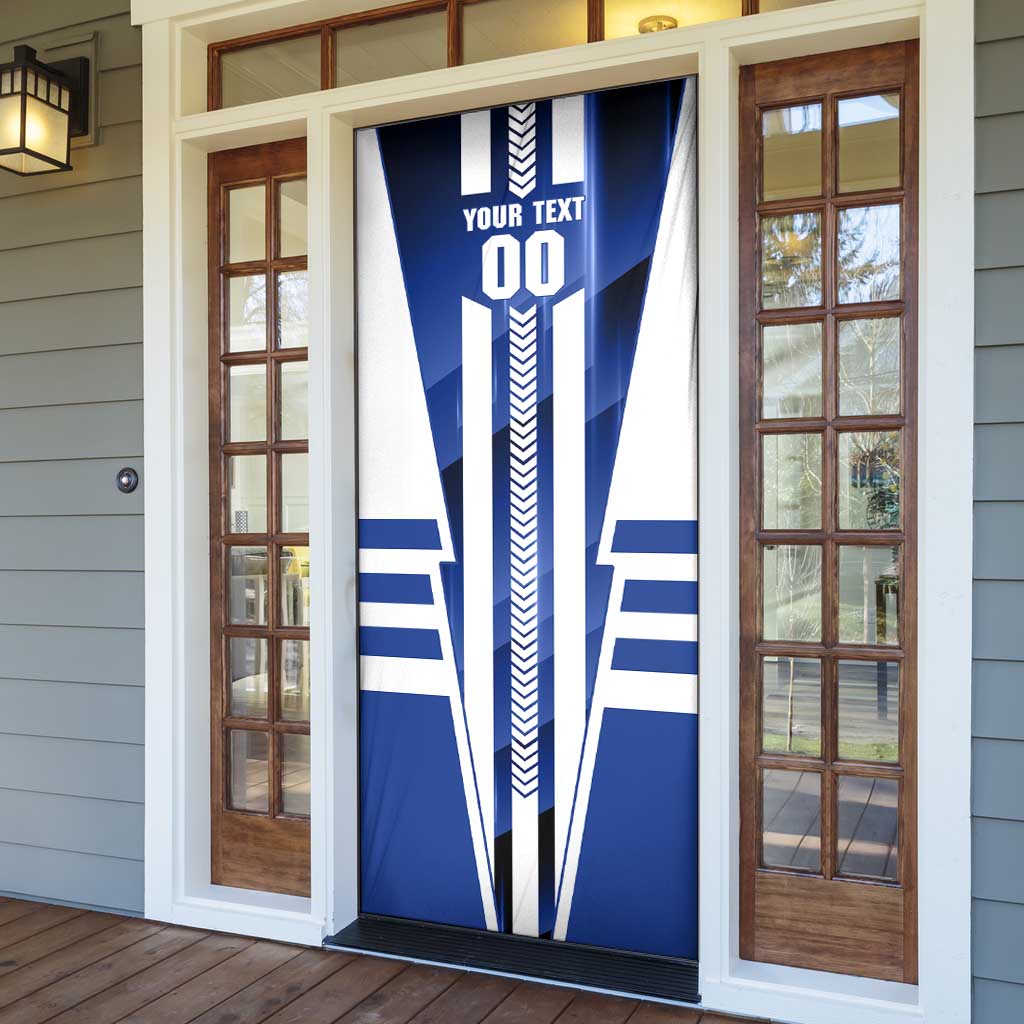 Personalized North Melbourne Kangaroos Door Cover Modern Geometric Sports Graphic Style