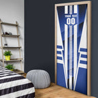Personalized North Melbourne Kangaroos Door Cover Modern Geometric Sports Graphic Style
