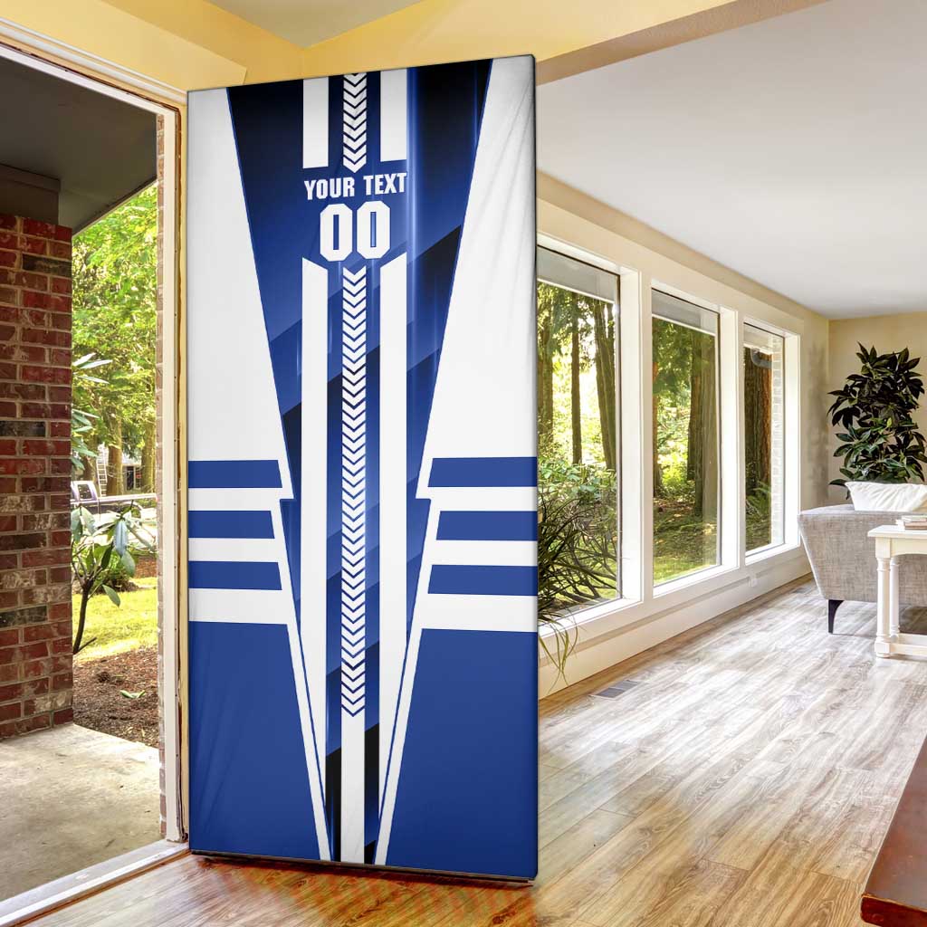 Personalized North Melbourne Kangaroos Door Cover Modern Geometric Sports Graphic Style