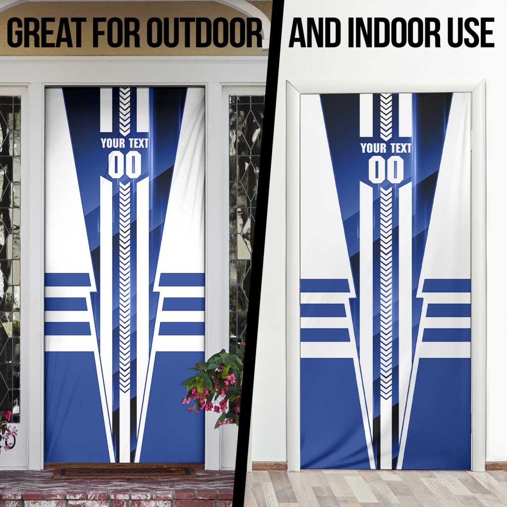 Personalized North Melbourne Kangaroos Door Cover Modern Geometric Sports Graphic Style