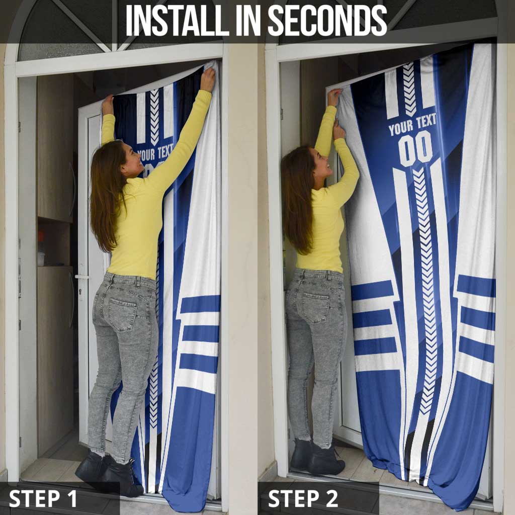 Personalized North Melbourne Kangaroos Door Cover Modern Geometric Sports Graphic Style