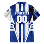 Personalized North Melbourne Kangaroos Family Matching Mermaid Dress and Hawaiian Shirt Modern Geometric Sports Graphic Style