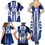 Personalized North Melbourne Kangaroos Family Matching Summer Maxi Dress and Hawaiian Shirt Modern Geometric Sports Graphic Style