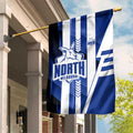 North Melbourne Kangaroos Garden Flag Modern Geometric Sports Graphic Style