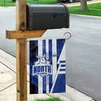 North Melbourne Kangaroos Garden Flag Modern Geometric Sports Graphic Style