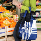 North Melbourne Kangaroos Grocery Bag Modern Geometric Sports Graphic Style