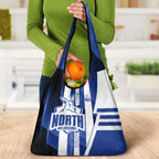 North Melbourne Kangaroos Grocery Bag Modern Geometric Sports Graphic Style