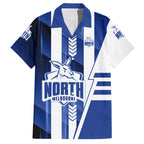 Personalized North Melbourne Kangaroos Hawaiian Shirt Modern Geometric Sports Graphic Style