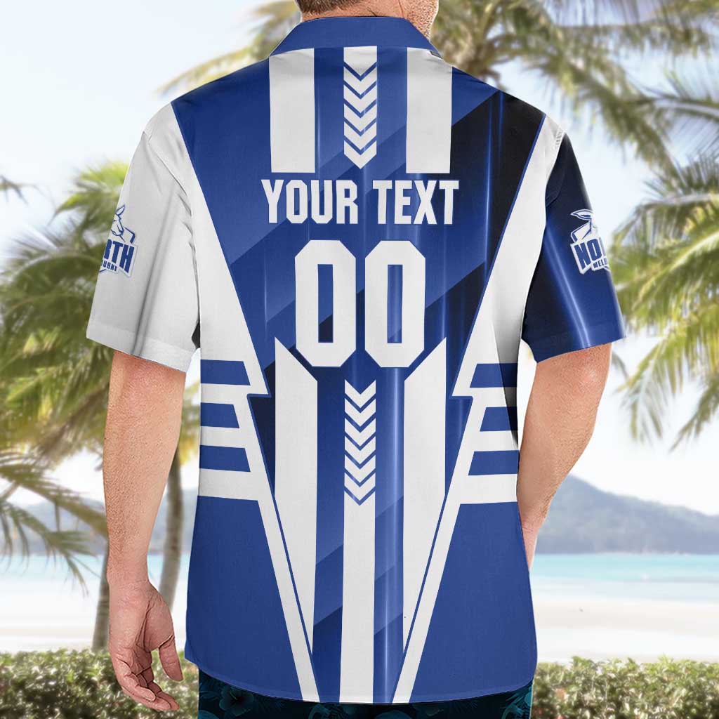 Personalized North Melbourne Kangaroos Hawaiian Shirt Modern Geometric Sports Graphic Style