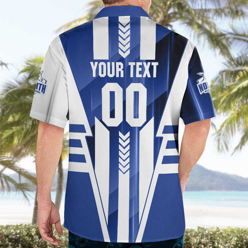 Personalized North Melbourne Kangaroos Hawaiian Shirt Modern Geometric Sports Graphic Style