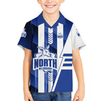 Personalized North Melbourne Kangaroos Hawaiian Shirt Modern Geometric Sports Graphic Style
