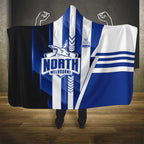 North Melbourne Kangaroos Hooded Blanket Modern Geometric Sports Graphic Style