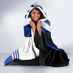 North Melbourne Kangaroos Hooded Blanket Modern Geometric Sports Graphic Style