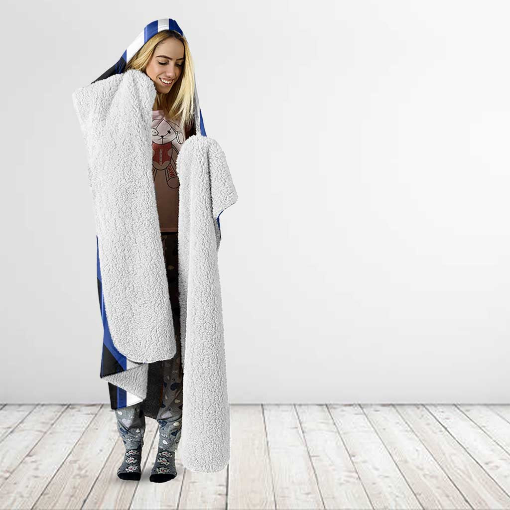 North Melbourne Kangaroos Hooded Blanket Modern Geometric Sports Graphic Style