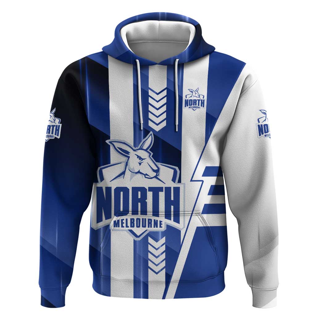 Personalized North Melbourne Kangaroos Hoodie Modern Geometric Sports Graphic Style