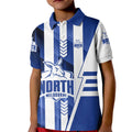 Personalized North Melbourne Kangaroos Kid Polo Shirt Modern Geometric Sports Graphic Style