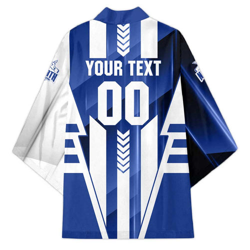 Personalized North Melbourne Kangaroos Kimono Modern Geometric Sports Graphic Style