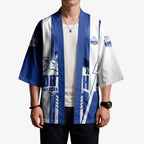 Personalized North Melbourne Kangaroos Kimono Modern Geometric Sports Graphic Style