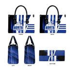 North Melbourne Kangaroos Leather Bag Modern Geometric Sports Graphic Style