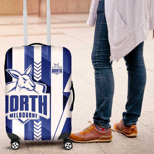 North Melbourne Kangaroos Luggage Cover Modern Geometric Sports Graphic Style