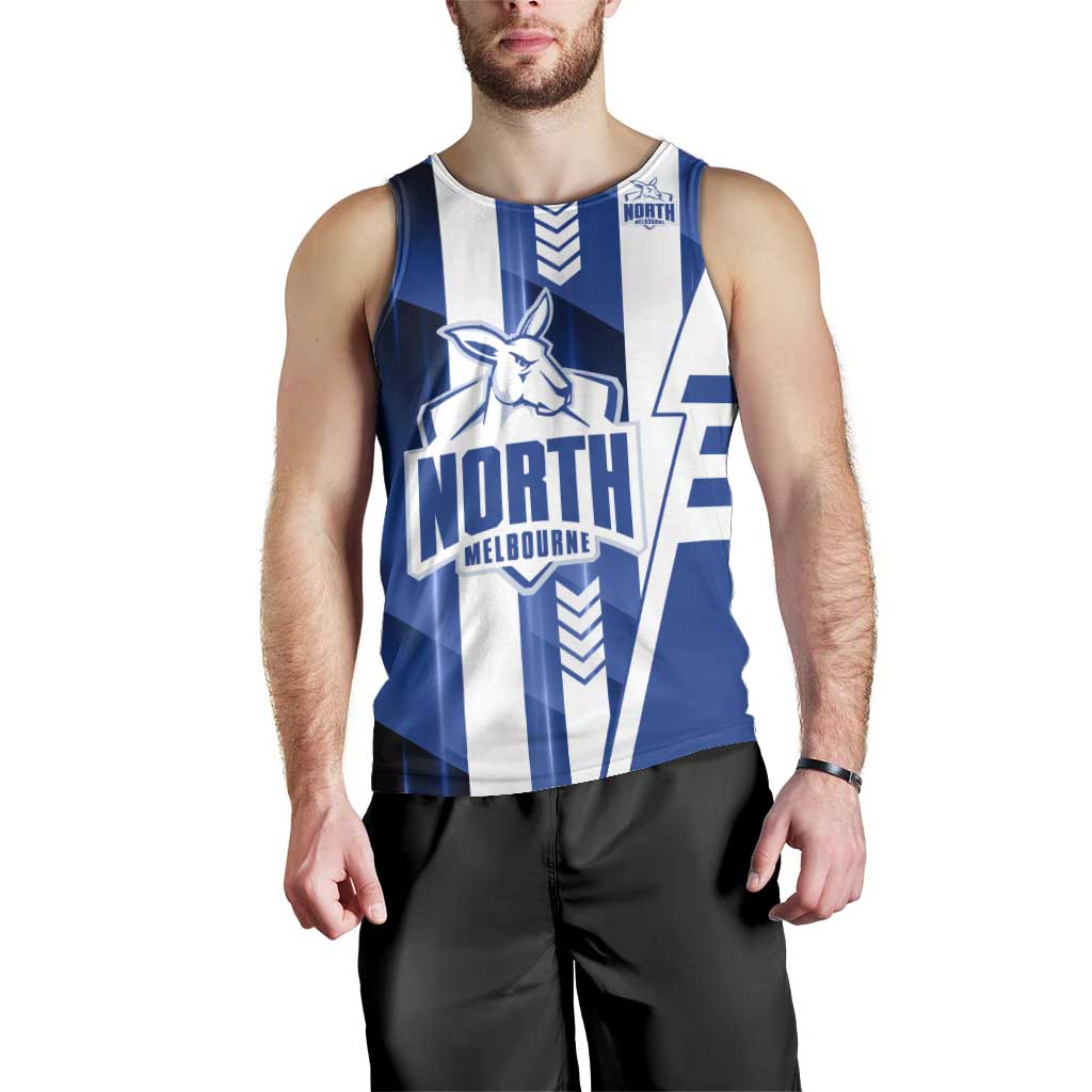 Personalized North Melbourne Kangaroos Men Tank Top Modern Geometric Sports Graphic Style