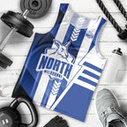 Personalized North Melbourne Kangaroos Men Tank Top Modern Geometric Sports Graphic Style