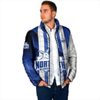 Personalized North Melbourne Kangaroos Padded Jacket Modern Geometric Sports Graphic Style