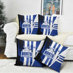 North Melbourne Kangaroos Pillow Cover Modern Geometric Sports Graphic Style