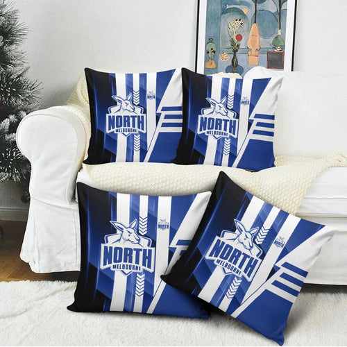 North Melbourne Kangaroos Pillow Cover Modern Geometric Sports Graphic Style