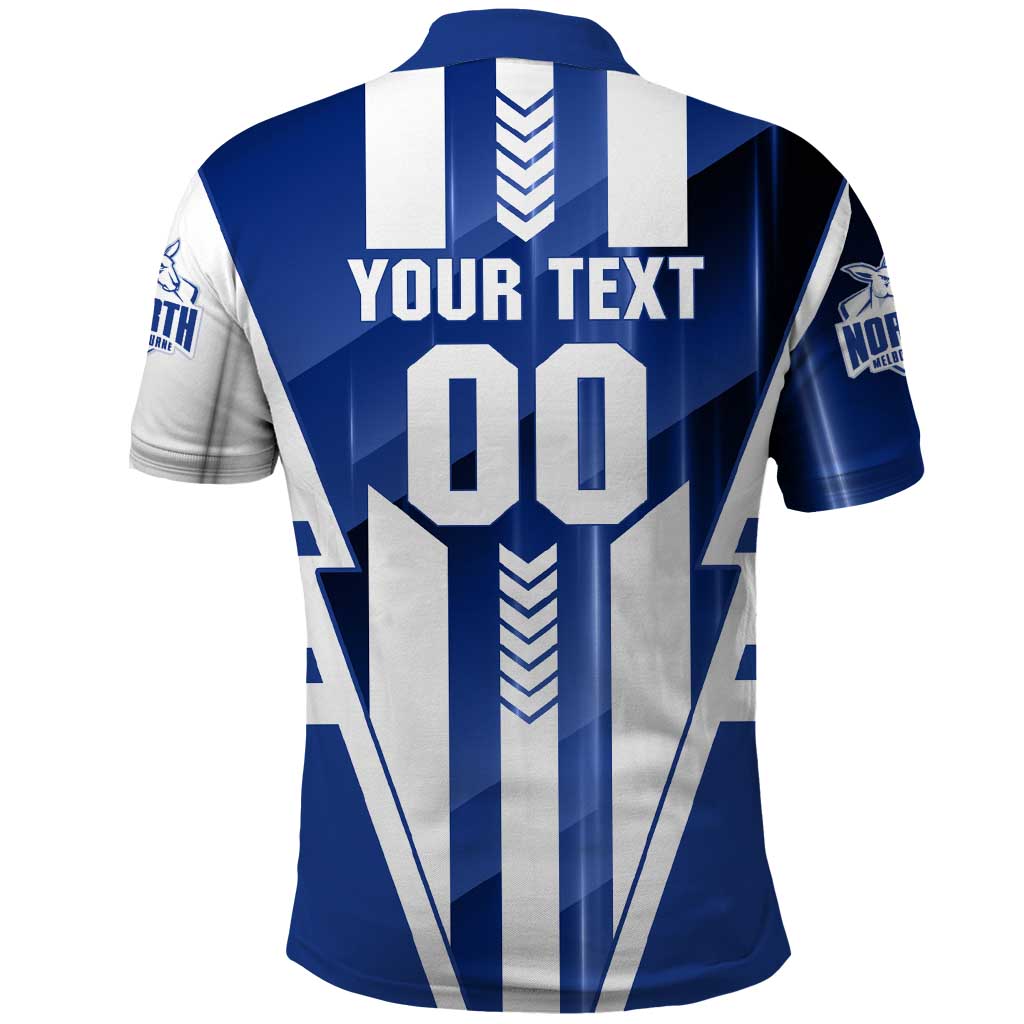 Personalized North Melbourne Kangaroos Polo Shirt Modern Geometric Sports Graphic Style