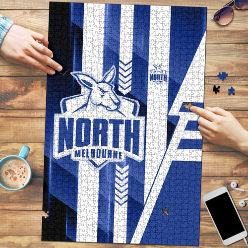 North Melbourne Kangaroos Puzzle Modern Geometric Sports Graphic Style