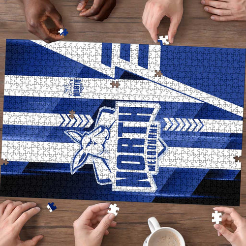 North Melbourne Kangaroos Puzzle Modern Geometric Sports Graphic Style