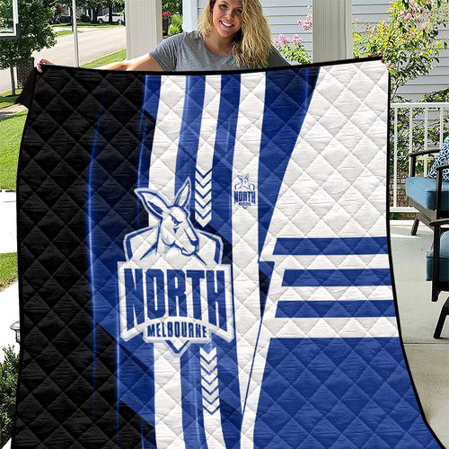 North Melbourne Kangaroos Quilt Modern Geometric Sports Graphic Style