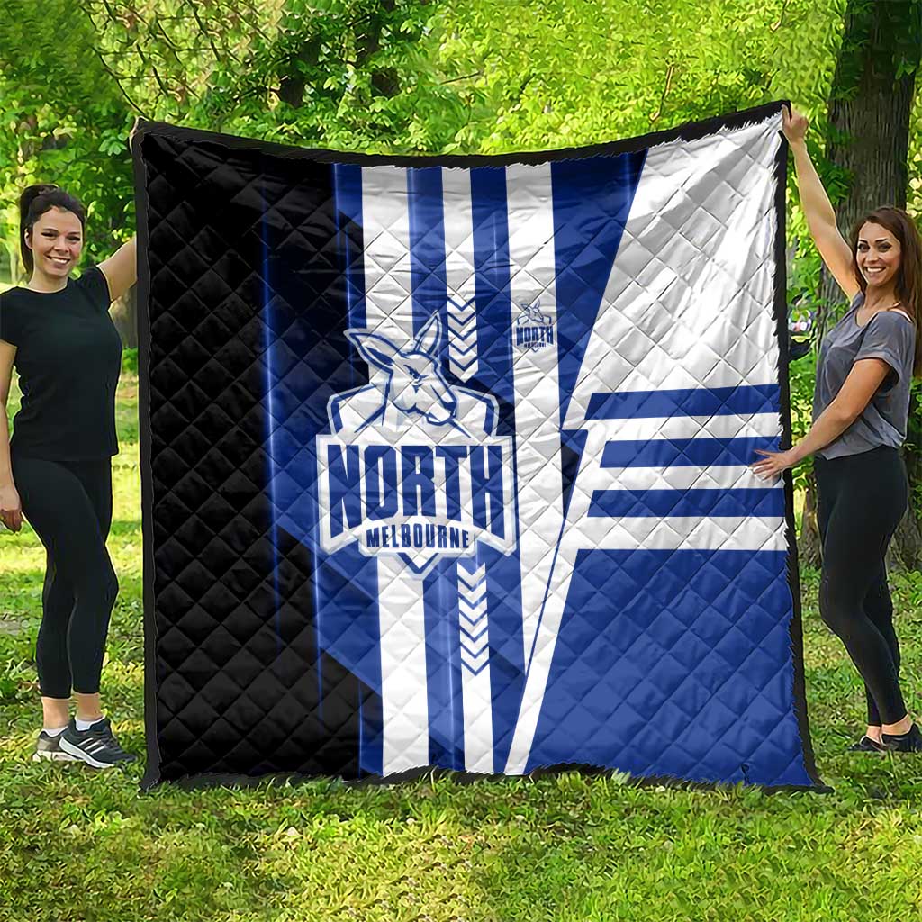 North Melbourne Kangaroos Quilt Modern Geometric Sports Graphic Style