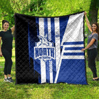 North Melbourne Kangaroos Quilt Modern Geometric Sports Graphic Style