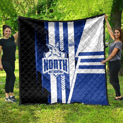 North Melbourne Kangaroos Quilt Modern Geometric Sports Graphic Style