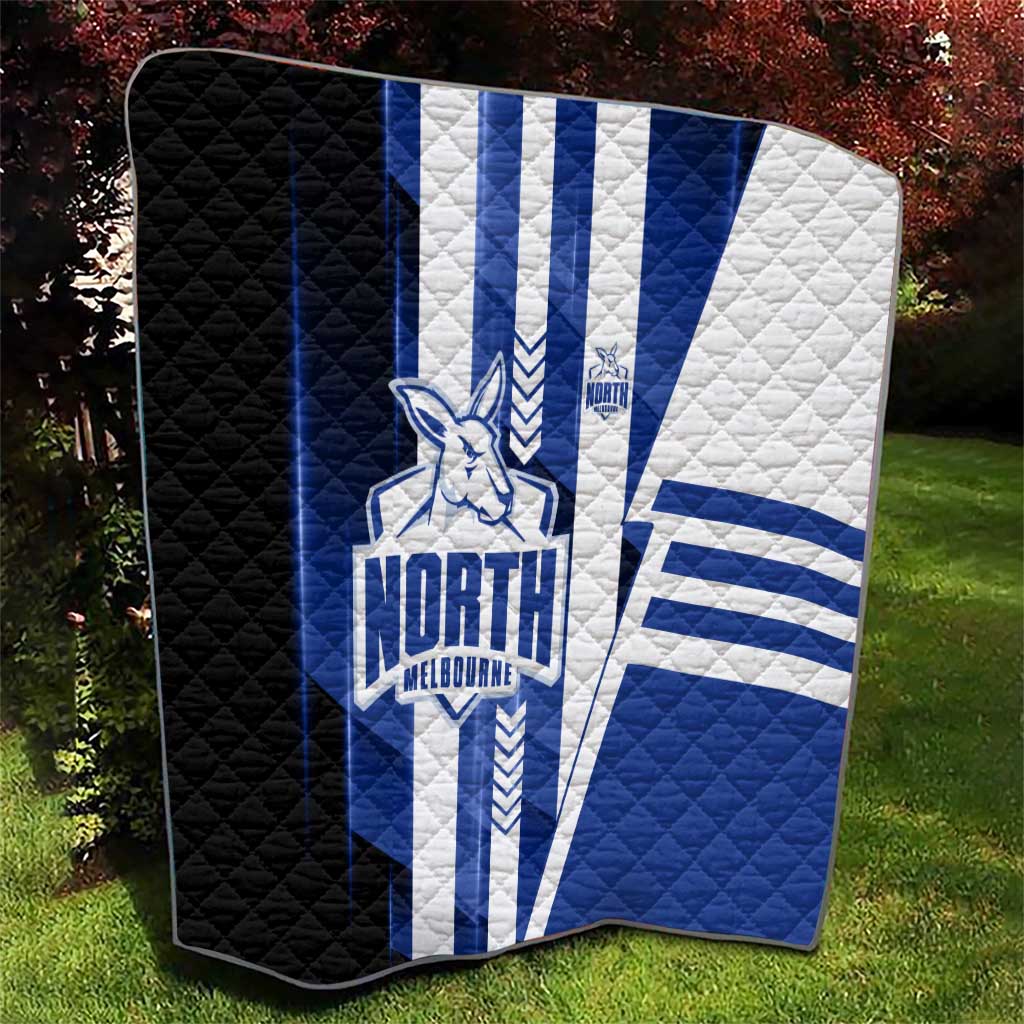 North Melbourne Kangaroos Quilt Modern Geometric Sports Graphic Style