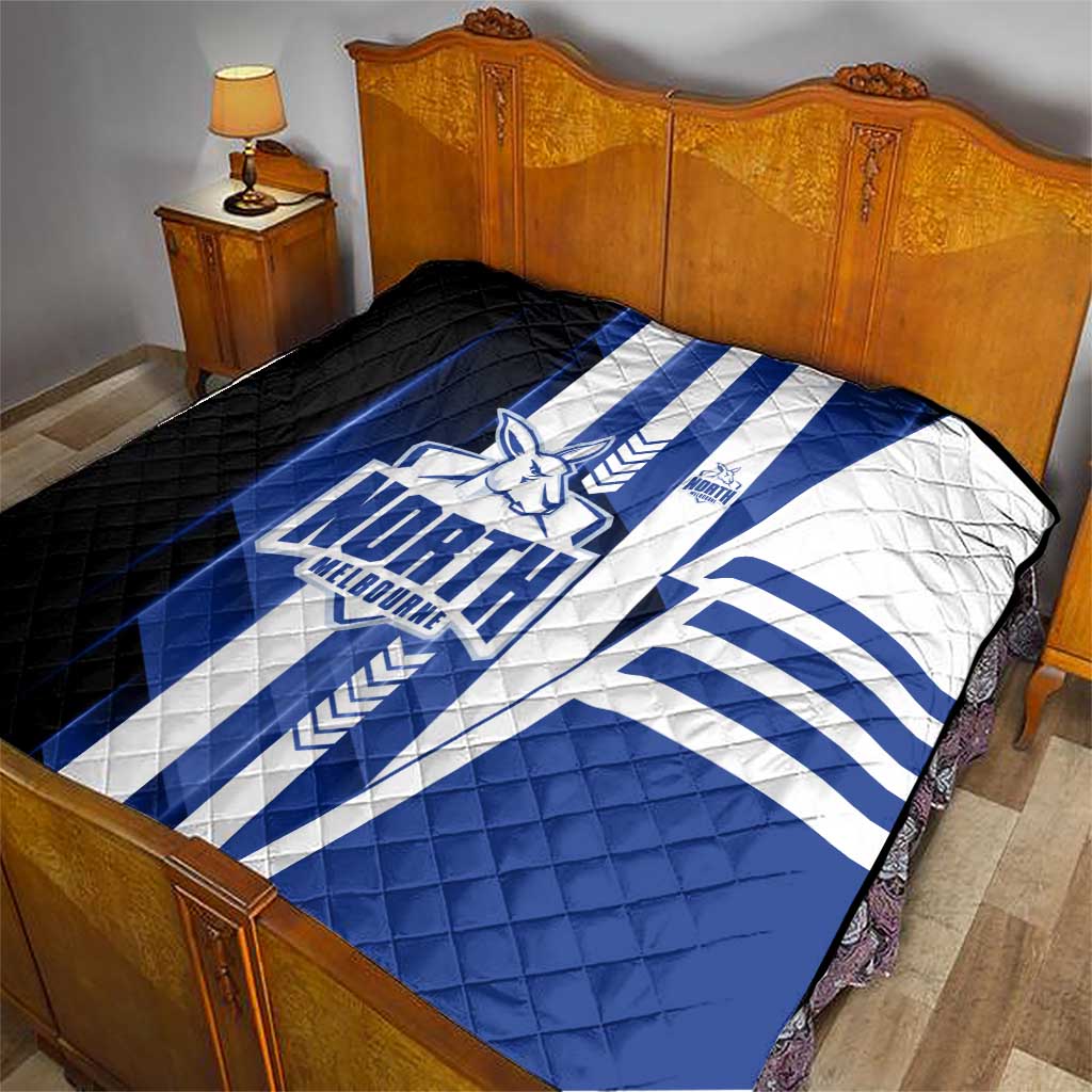 North Melbourne Kangaroos Quilt Modern Geometric Sports Graphic Style